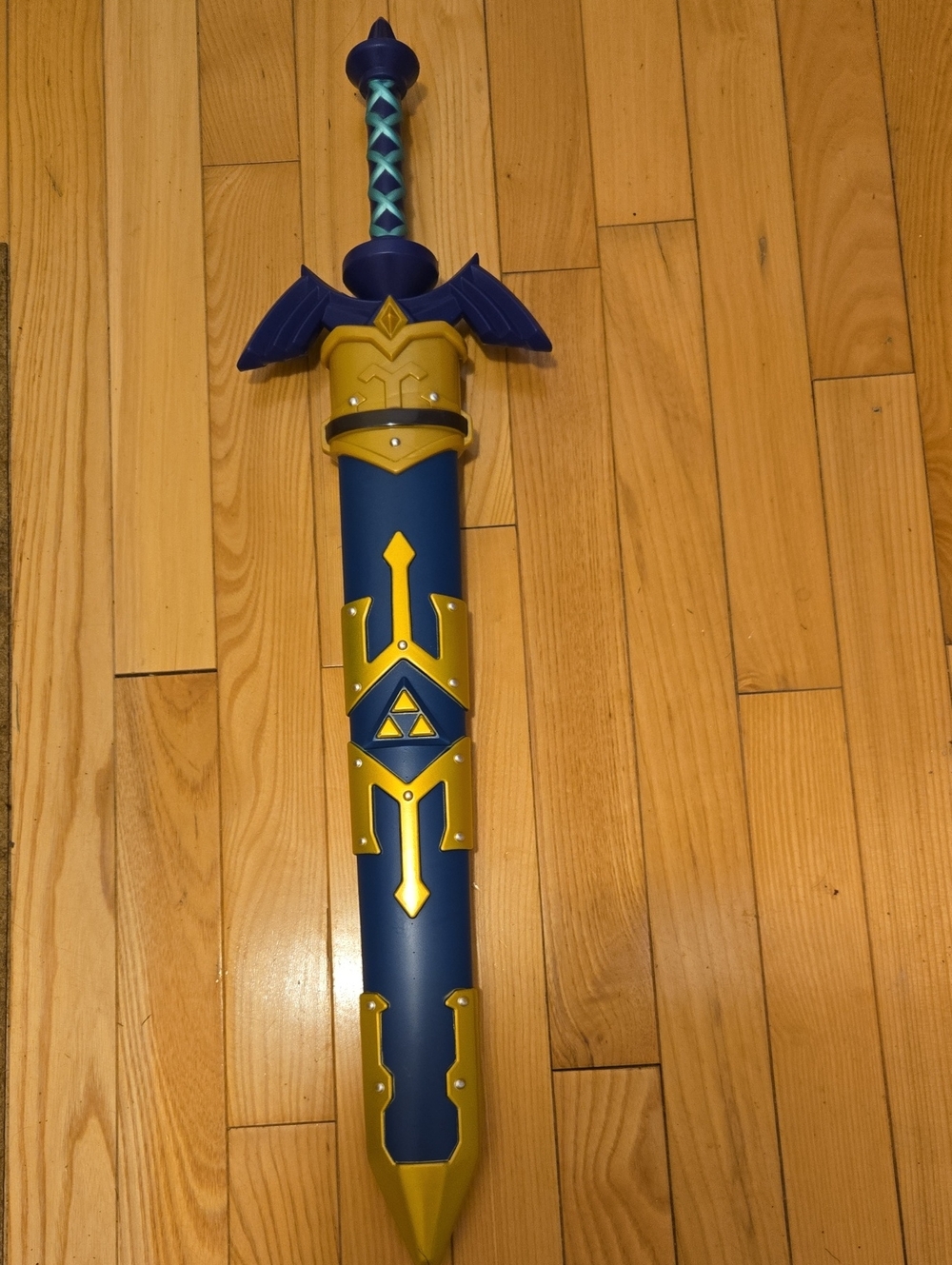 Blue and Gold Decorative Sword For Costume